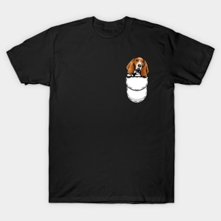 Funny Basset Hound Pocket Dog T-Shirt